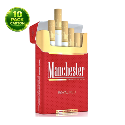 Manchester ROYAL RED x 10 Packs /1 Carton
