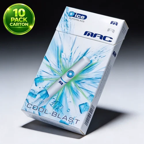 MAC Super Slims Cool Blast 4mg x 10 Packs /1 Carton