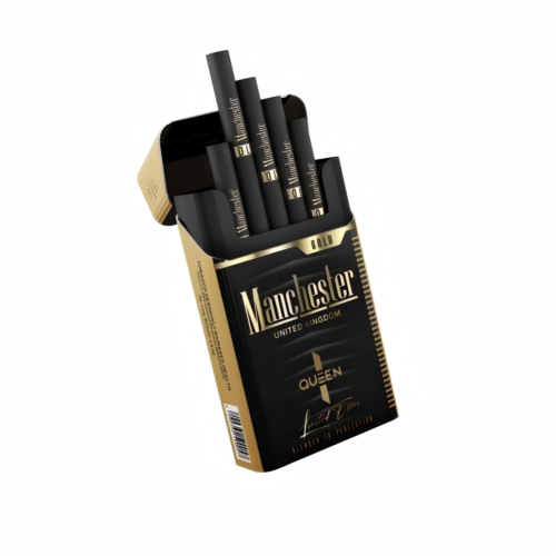 Alternative view of Manchester Queen Tube Filter Black Gold 7mg Carton